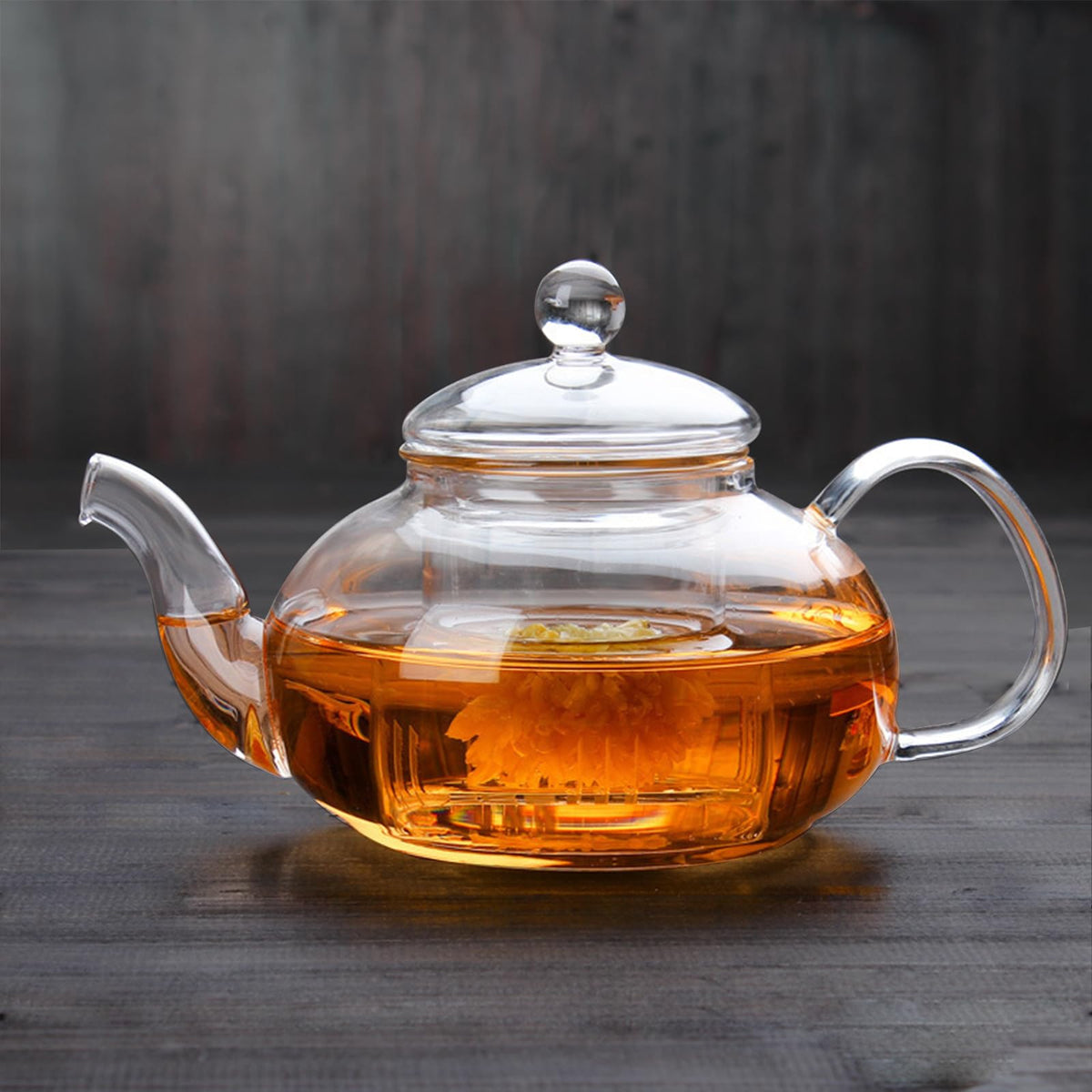 Zifoudvs glass teapot stovetop safe for quick, even heating