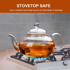 Zifoudvs heat-resistant borosilicate glass for stovetop or microwave brewing