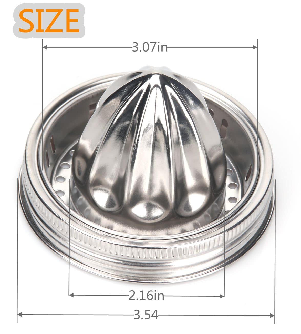 ziHenryDa juicer lid on jar top view showing tight seal