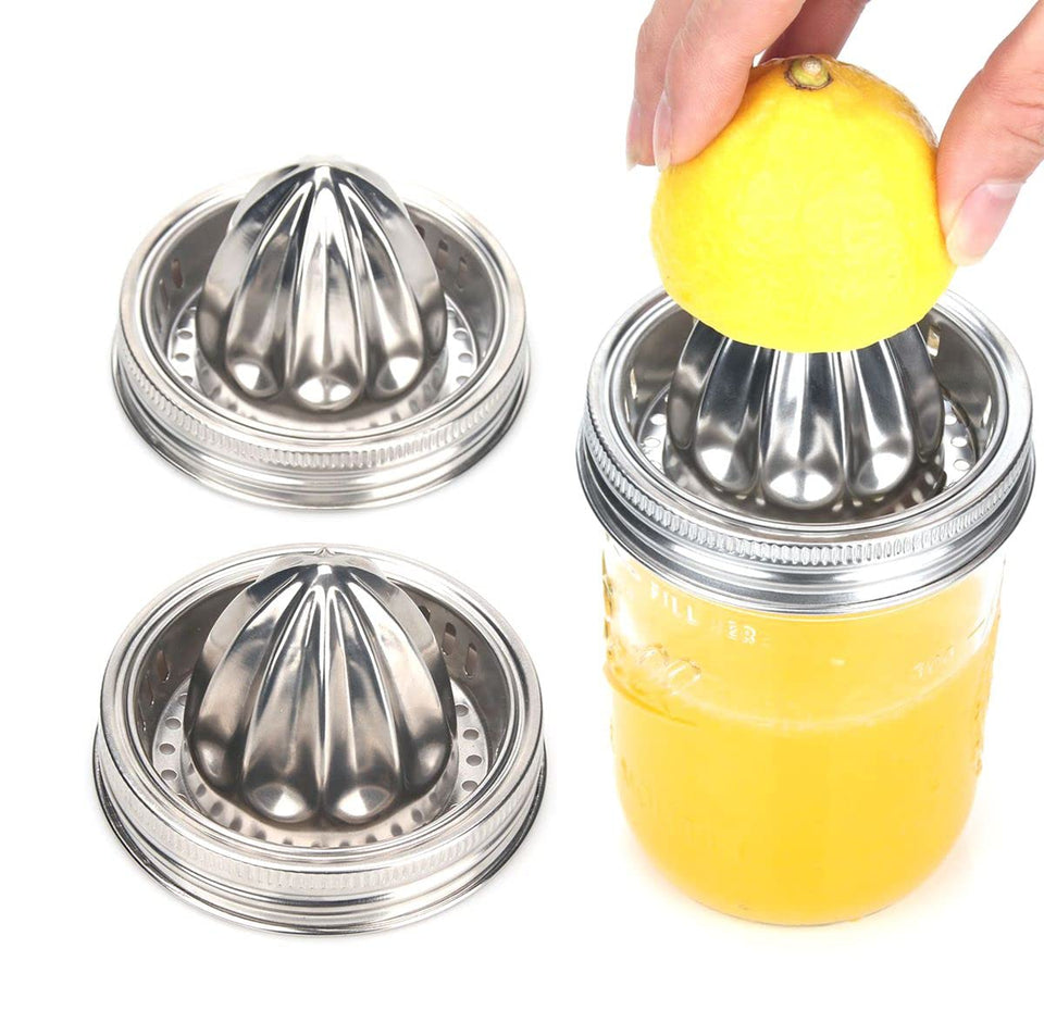 ziHenryDa mason jar juicer lid on a wide-mouth jar for quick fresh juice