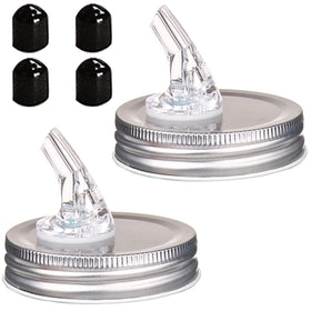 ziHenryDa Mason jar pour spout on a regular-mouth jar for smooth, leak-free pouring.