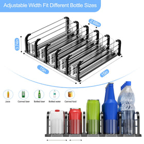 ZIJIN drink dispenser fridge side glide demonstrates smooth auto push of the next can