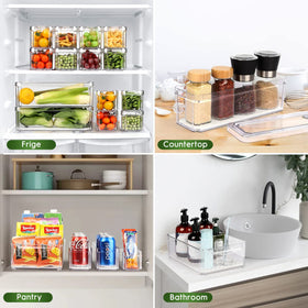 ZIJUND clear organizers suit kitchen, pantry, and drawer storage.