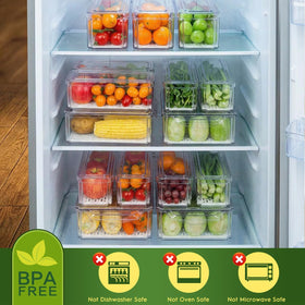 ZIJUND medium bin ideal for cucumbers, carrots, and fruit storage.