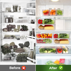 ZIJUND lids protect contents from dust and odors in the fridge.