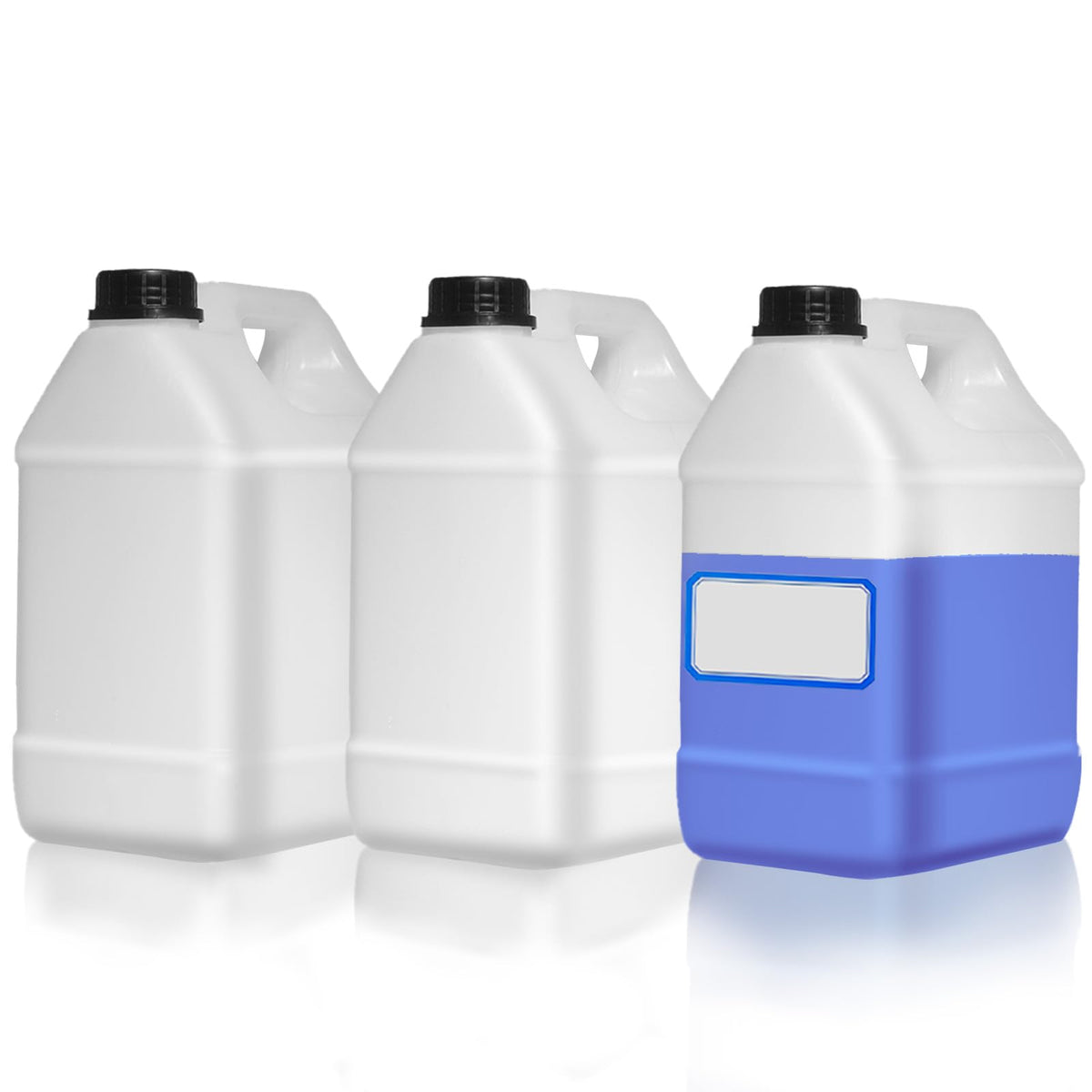 Zikoos 3-pack 1-gallon jug with lids: secure storage for liquids