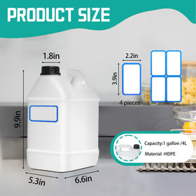 Zikoos translucent square jug for liquids: easy content visibility