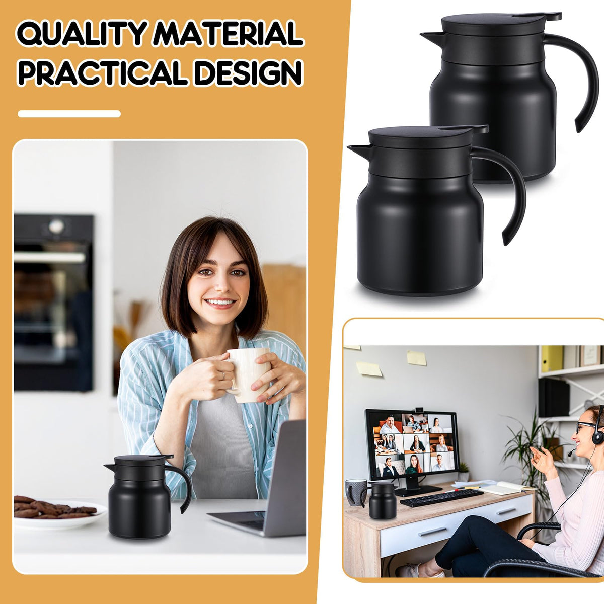 Ziliny 800 ml capacity supports multiple servings.