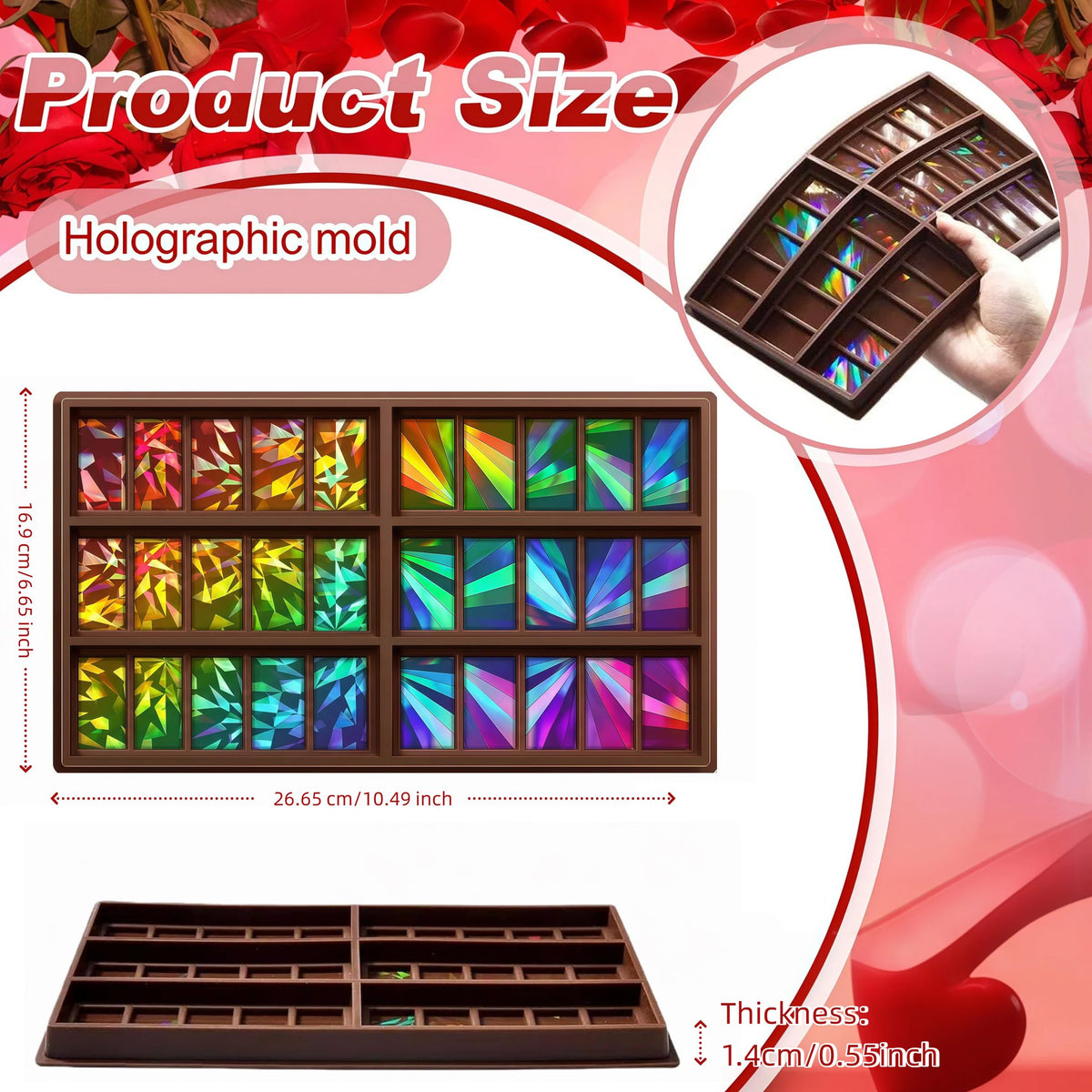 Ziliny large rectangle mold enables batch chocolate making for events.
