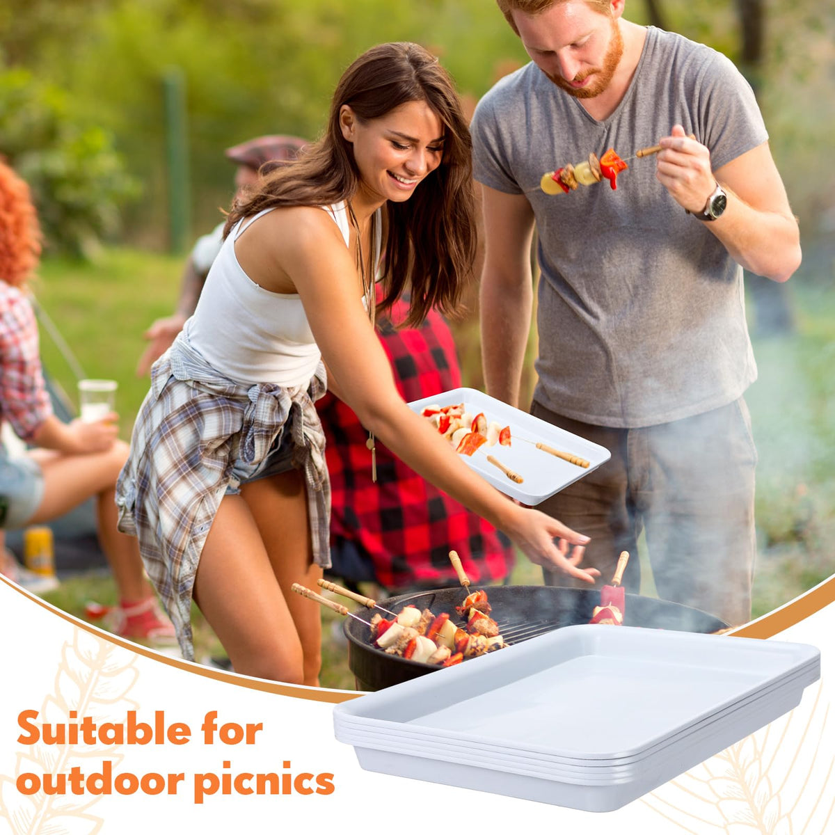 Ziliny lightweight yet sturdy trays for quick beverage and snack service.