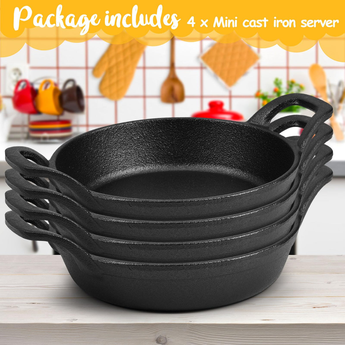 Ziliny mini cast iron skillet in oven demonstrating stovetop to oven versatility