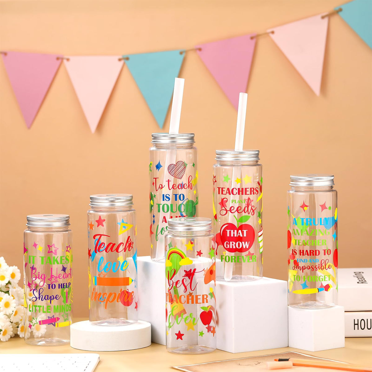 Ziliny six-pattern gift cups for Teacher's Day celebrations.