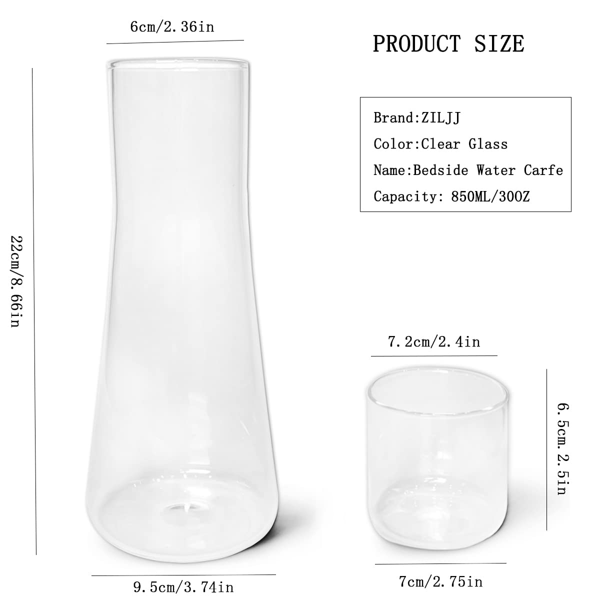 ZILJJ kitchen dining carafe with tumbler for versatile serving.
