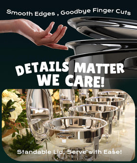 ZILODE mirror-polished finish adds an elegant table presentation.