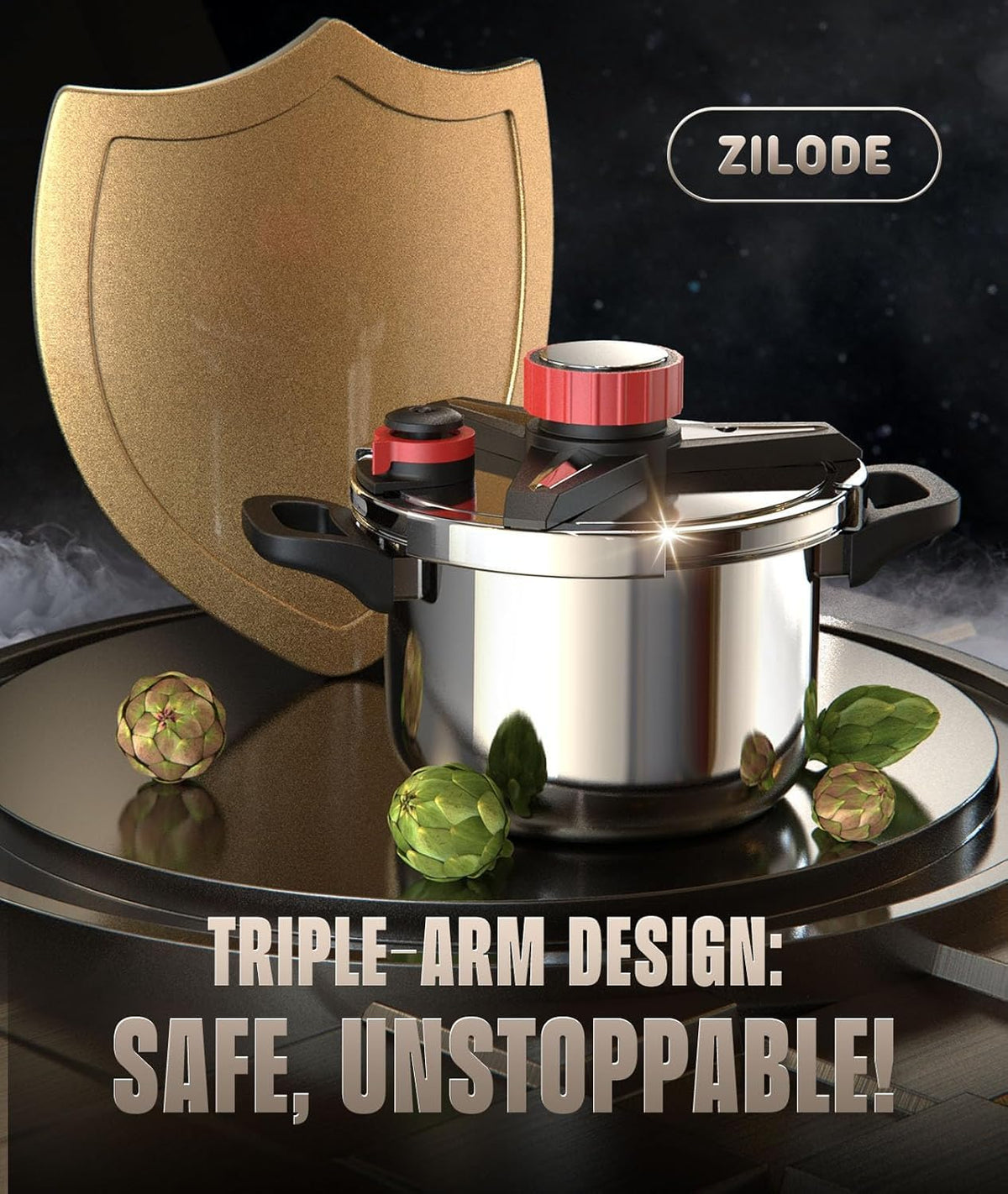 ZILODE sealing ring included ensures long-lasting seal.