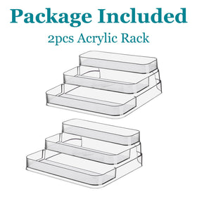 Zilphoba 2pcs acrylic rack packaging ready for use