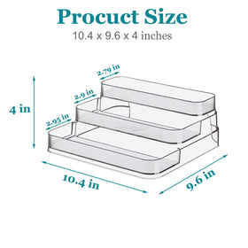 Zilphoba acrylic spice rack vanity, bathroom shelf for vitamins and small jars.