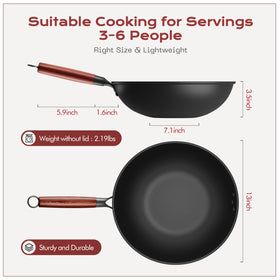 Ziluetar pre-seasoned surface offering natural non-stick performance