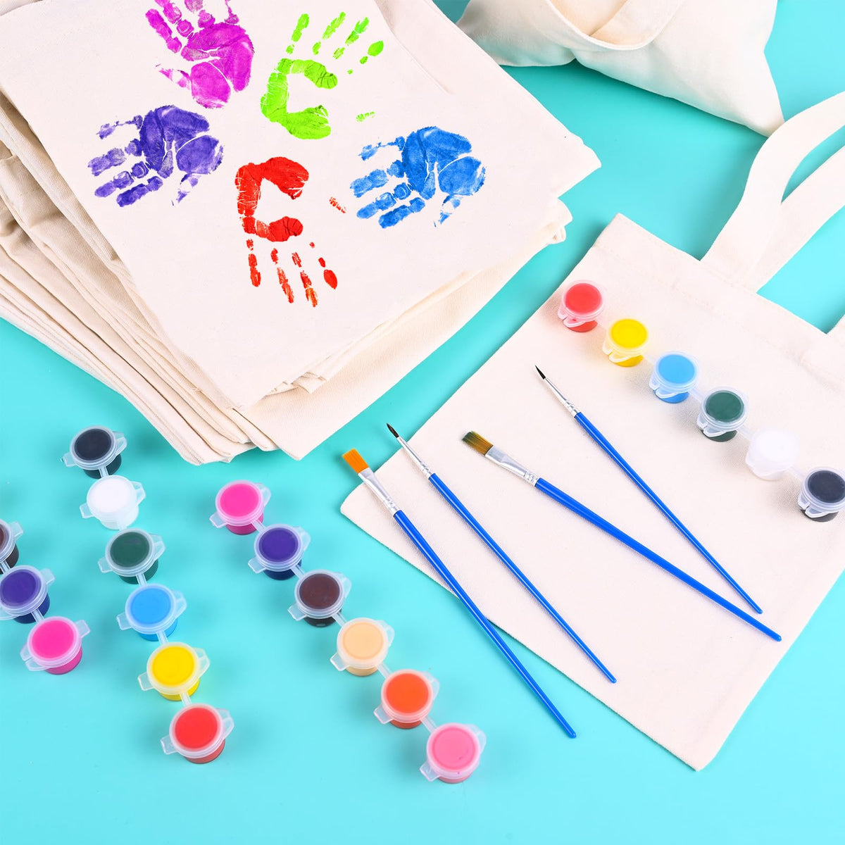 Zioffiel acrylic paint set with vibrant colors.
