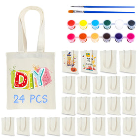 Zioffiel blank canvas tote 8x8 front view, ready for customization.