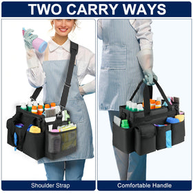 ZIOZERTT Cleaning Caddy's breathable base supports heavy bottles.