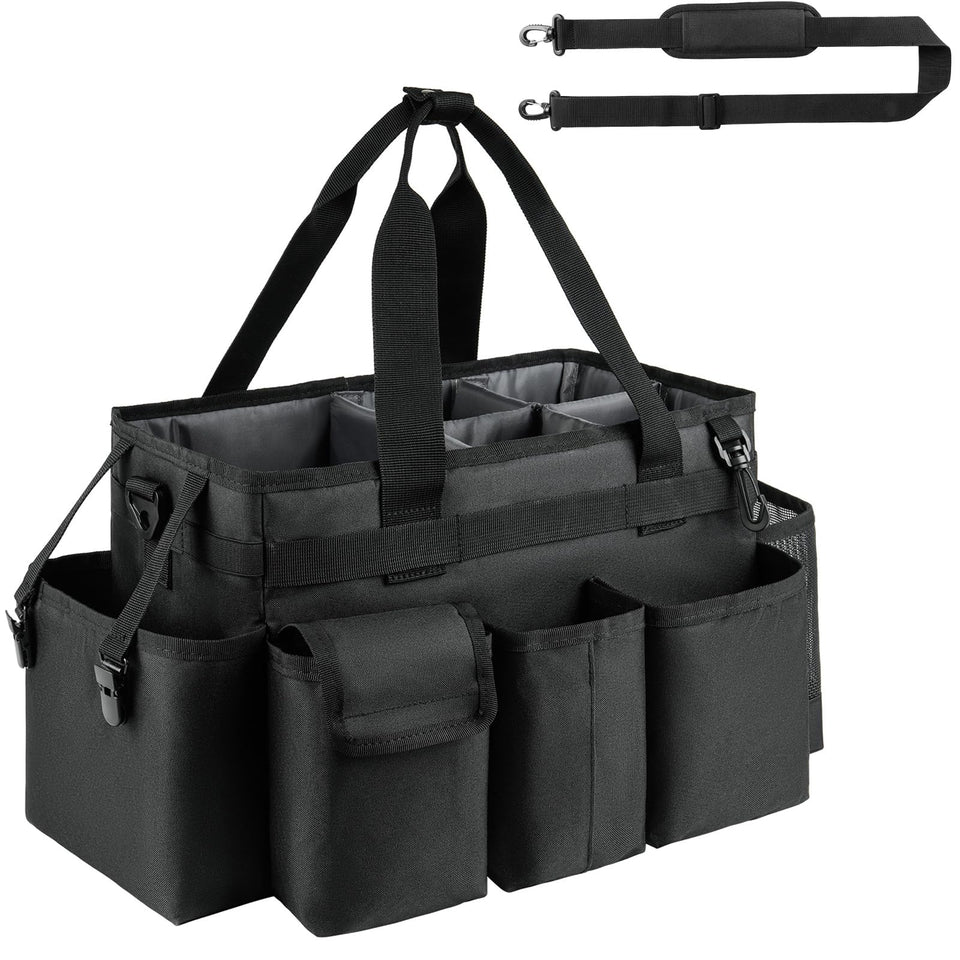 ZIOZERTT Cleaning Caddy with a sturdy handle for easy transport.