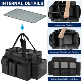 ZIOZERTT Cleaning Caddy featuring a removable divider for flexible organizing.