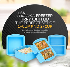 ZIP STANDING 2-cup freezer mold ideal for soups, stews, and meals.