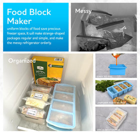 ZIP STANDING freezer trays are dishwasher-safe for effortless cleanup