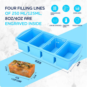 ZIP STANDING large-capacity trays for batch freezing sauces and broths