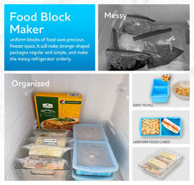 ZIP STANDING silicone freezer tray is oven-safe up to 428°F for versatile use.