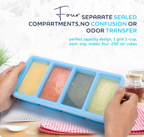 ZIP STANDING freezer trays are oven-safe up to 428°F for versatile cooking.