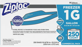 Ziploc freezer bag with thick material resisting tearing and leaks