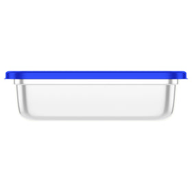 Ziploc ridged lid provides secure grip for opening and closing