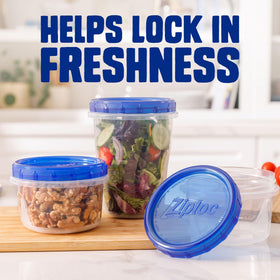 Ziploc Twist n Loc freezer-safe storage keeps leftovers secure.