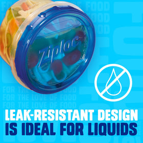 Ziploc Twist n Loc demonstrates freshness seal for stored foods.