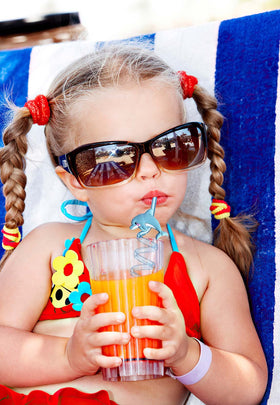 ZiQilin ocean-themed party straws with bright animal patterns for festive celebrations