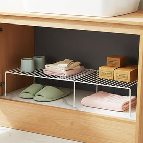 Ziroland pantry storage shelf expandable for cans and essentials.