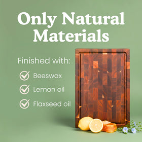 Ziruma beeswax conditioning highlights grain while protecting the surface
