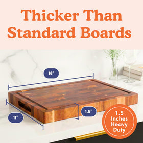 Ziruma flat, stable board stays put during heavy chopping