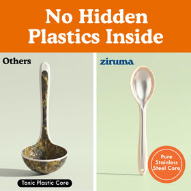 Ziruma heat-resistant up to 500°F in action for safe cooking.