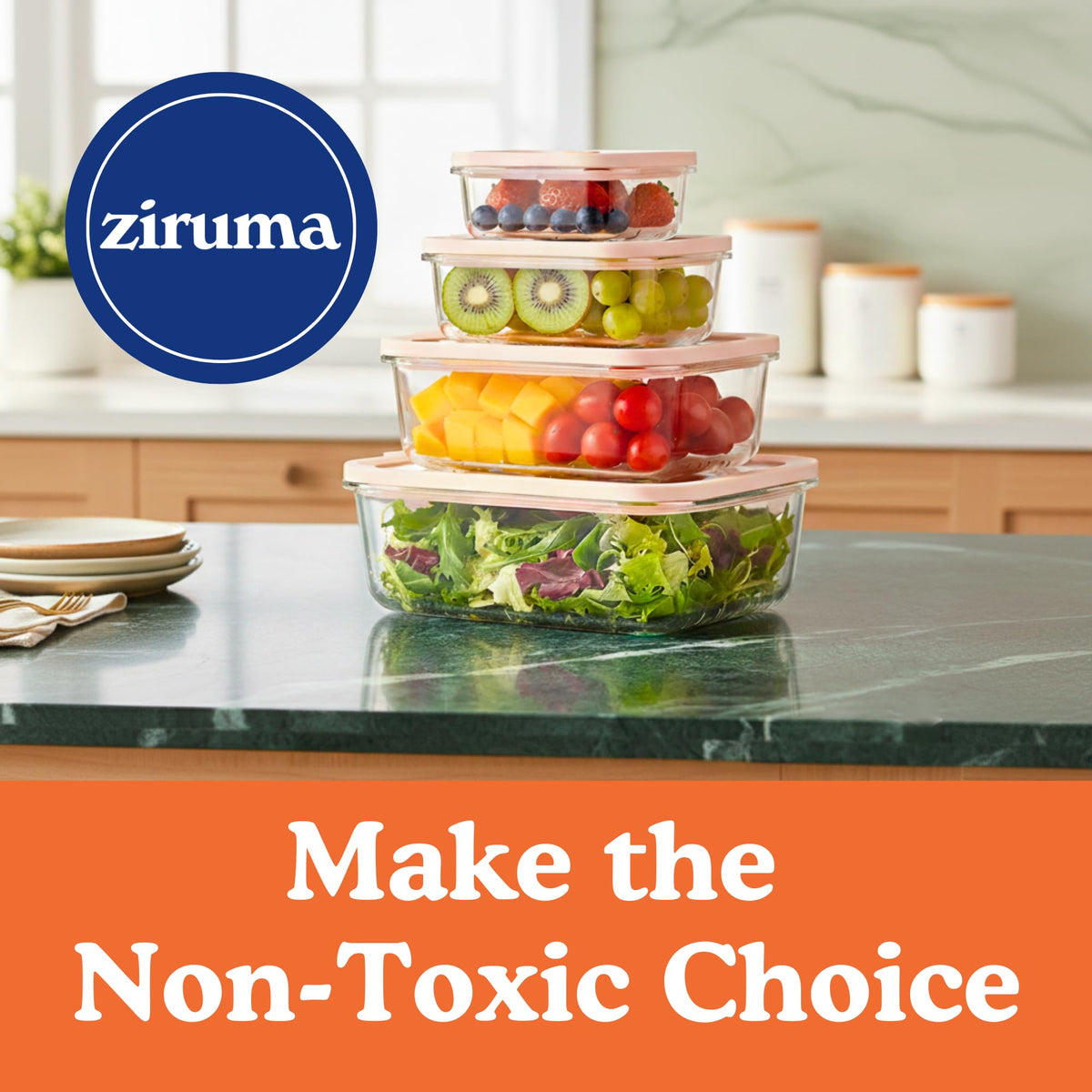 Ziruma leakproof lunch container travels without mess.