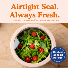 Ziruma bowls with non-slip silicone bases stay steady during mixing.