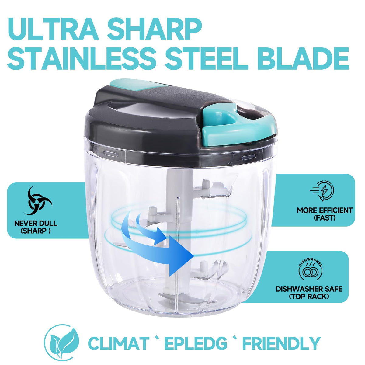 Ziweaye BPA-free cup shows safe material and easy maintenance.