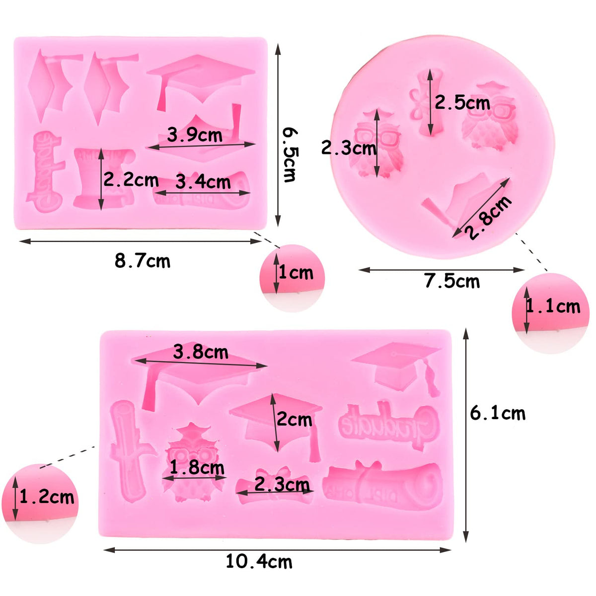 ZiXiang cupcake cake decor mold for themed celebrations