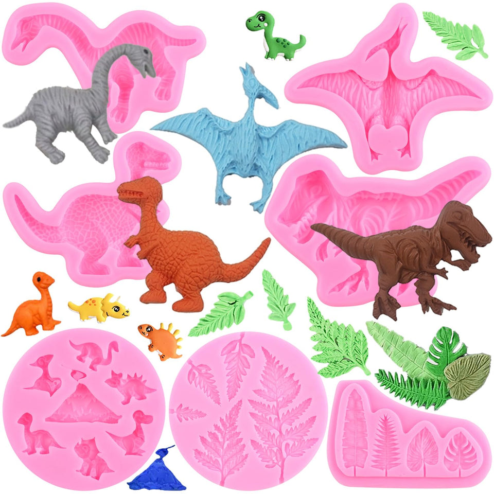 ZiXiang dinosaur mold figure 1 for precise fondant decorations and cake toppers.