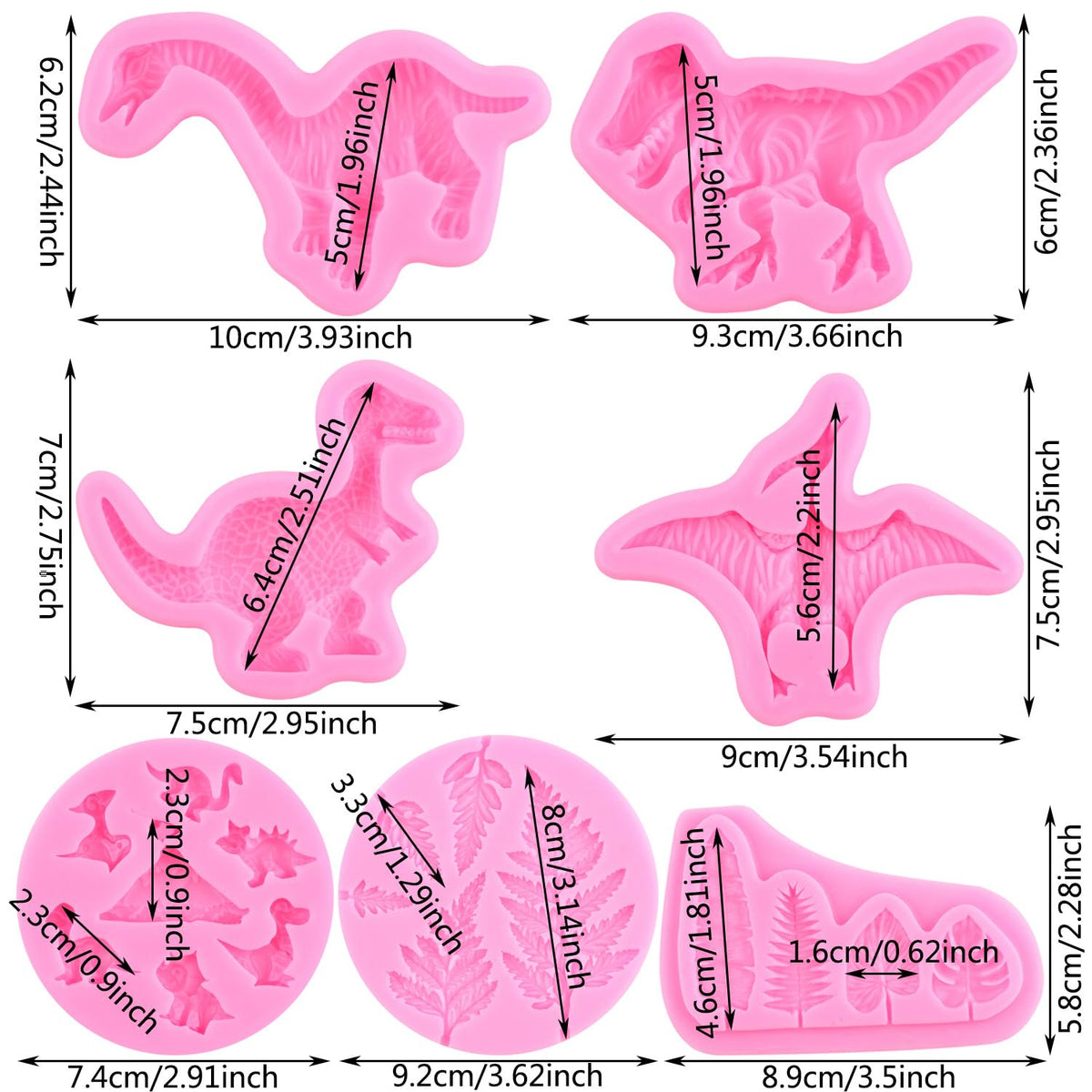 ZiXiang dinosaur mold figure 2 for intricate candy designs and themed desserts.