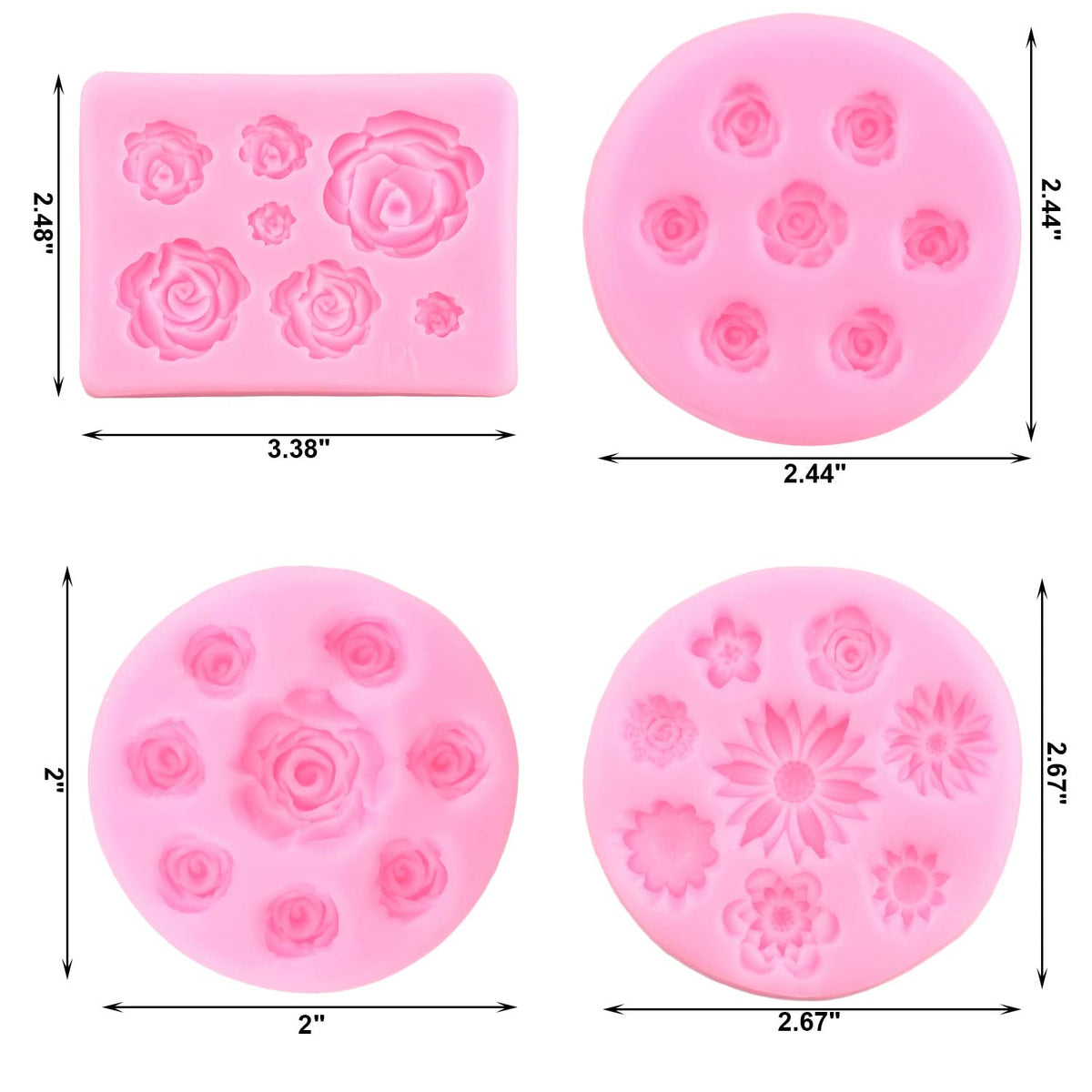 ZiXiang fondant mold with easy release for quick, clean fondant shapes
