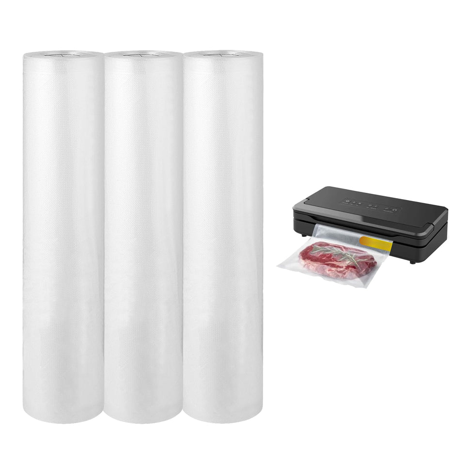 ZIZAISM 3-roll-pack vacuum bags ready for portioning and sous vide prep