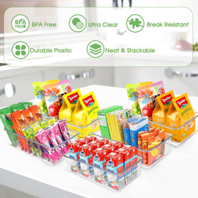 ZIZOTI pantry bin with removable dividers for flexible storage